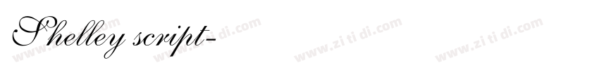 Shelley script字体转换
